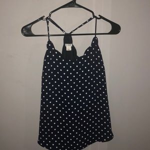Jcrew Scalloped Polkadot Tank